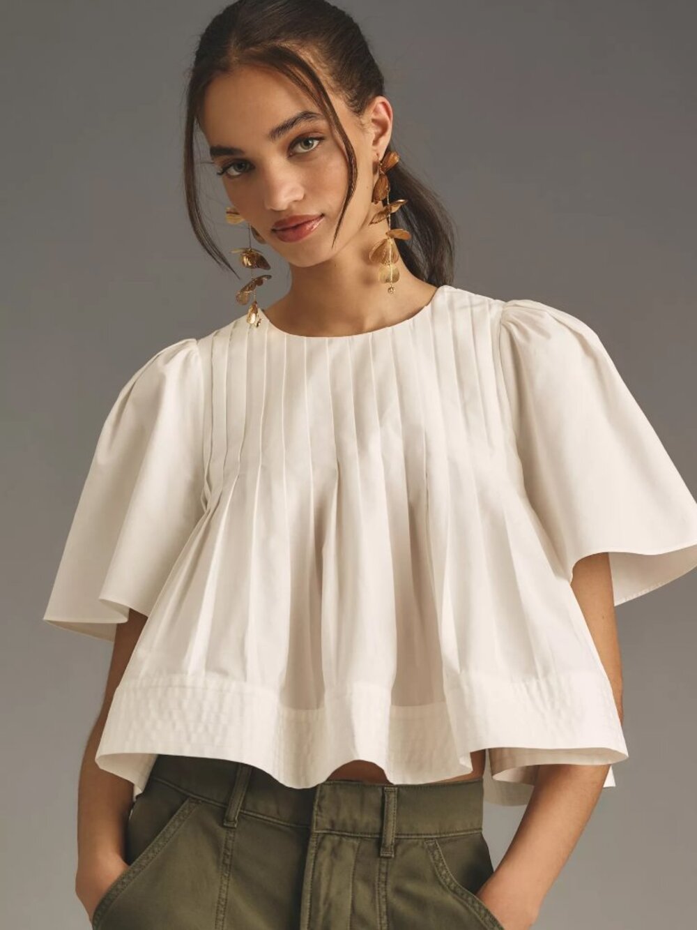 Anthropologie Mare Mare Short-Sleeve Swing Top NWT